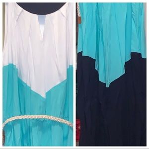 A. BYER color-blocked Maxi dress size L